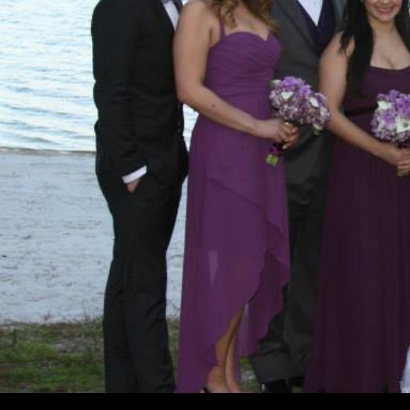 High low sheer bridesmaid gown - Picture 7 of 7